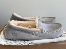 UGG Women's Ansley Sheepskin Slippers in Light Gray 7