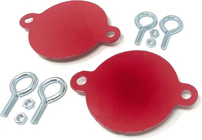 FDC Caps - Metal Fire Department Connection Caps - Red Breakable Fire Department