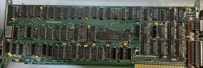 IBM  8-Bit ISA Black & White Parallel Video Card Green - PC XT/AT 5150