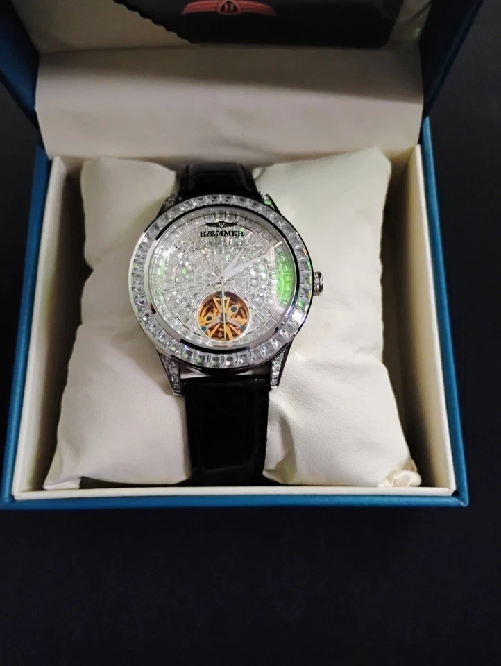 Men's Silver Baguette 5A Cz Diamond Jacob Hammer Watch - Image 4 of 4