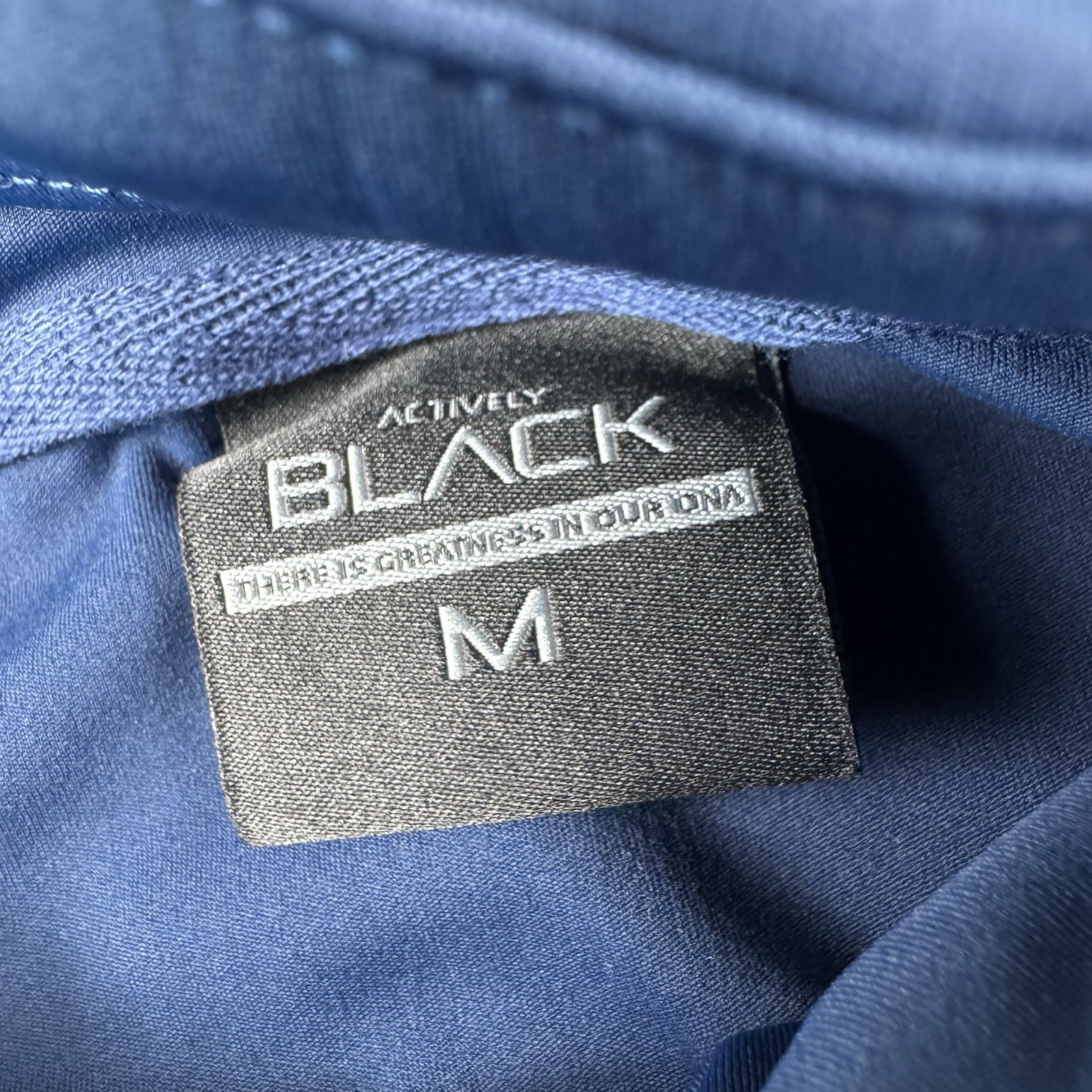 Actively Black Navy Blue Performance Tech Hoodie … - image 7