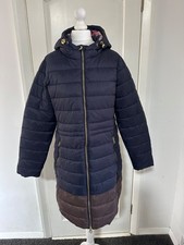 Image of JOULES HEATHCOTE Padded Marine/Navy Coat Size 10 NEW WITH TAGS