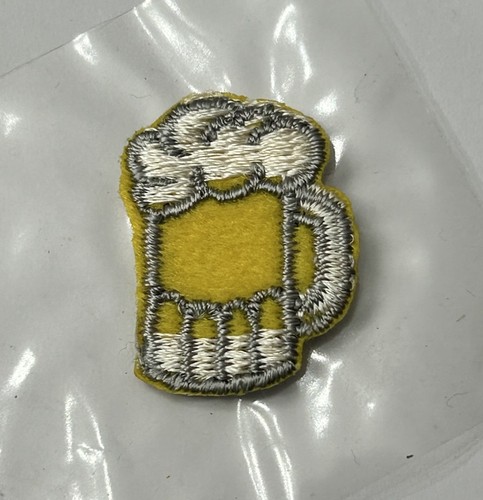 Vintage Mini Beer Mug Embroidered Patch