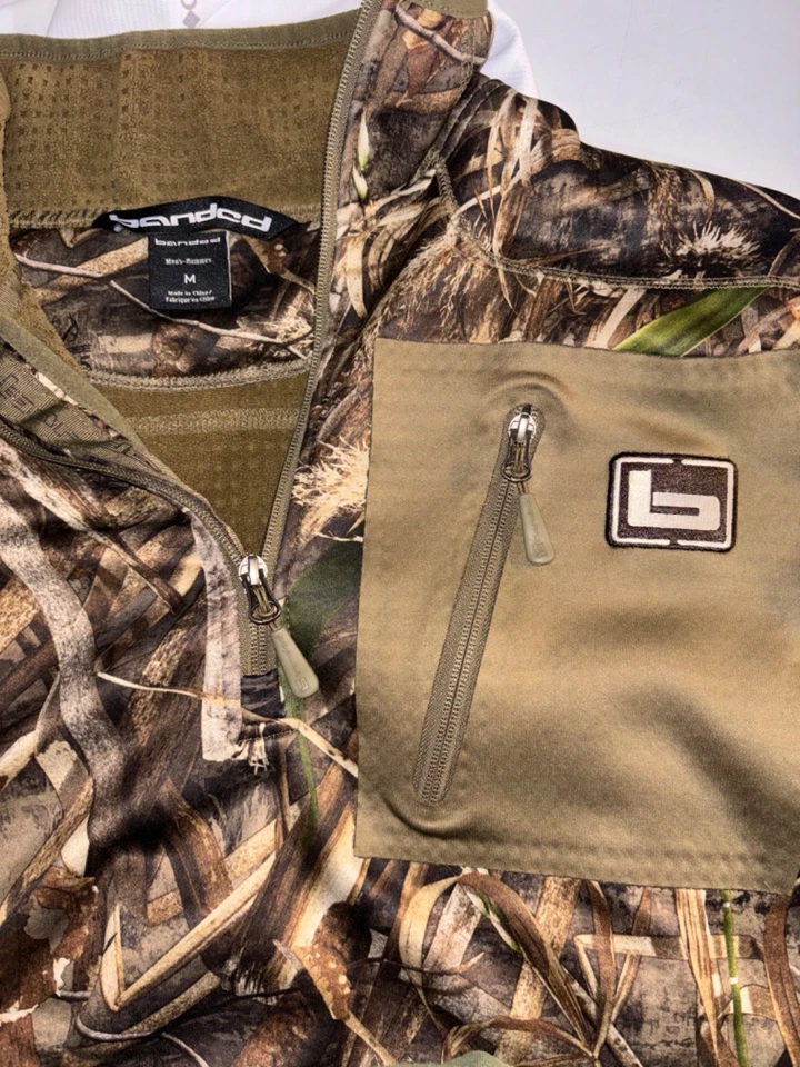 Banded Mid-Layer 1/4 Zip Pullover Max-5 Camo Men’s M Duck Hunting - Image 3 of 3