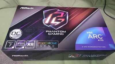 ASRock Intel Arc A770 Phantom Gaming D OC 8GB GDDR6 Graphics Card