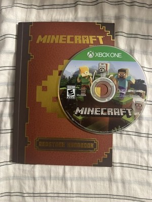 Minecraft Game Xbox One + Redstone Handbook by Mojang Scholastic.