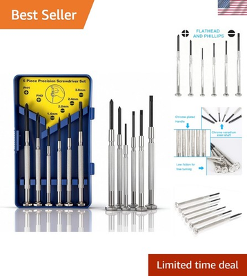 #ad 6 Piece Eyeglass Repair Screwdriver Set: Precision Tools for Jewelers amp; Watches $10.99