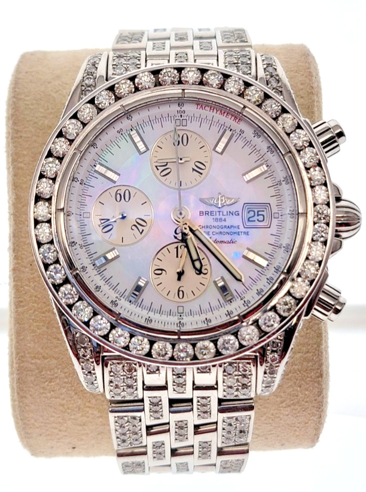 Breitling A13356 Chronomat Evolution MOP Dial Dia… - image 11