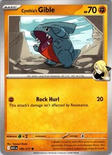 Cynthia's Gible 109/217 Common Ascended Heroes Pokemon Near Mint