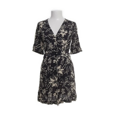 Ba&sh, Kleid, Größe: S, Schwarz/Weiß, Viskose, Blumen, Damen #6gD