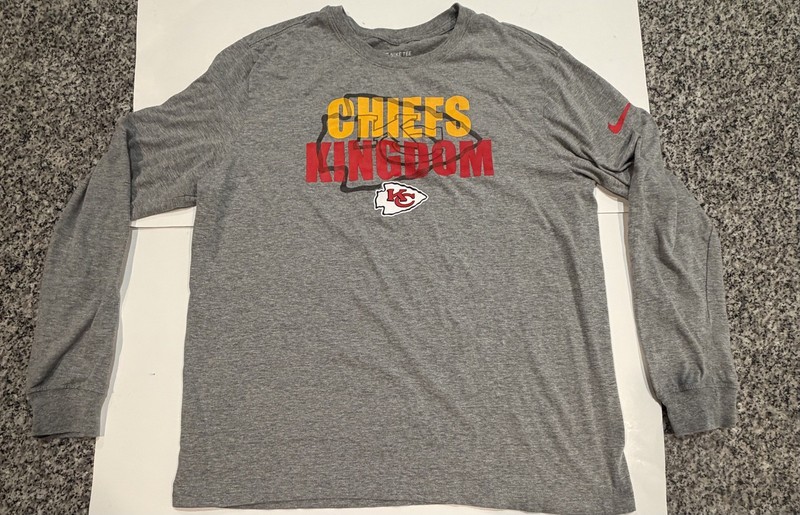 Kansas City Chiefs Nike Longsleeve Shirt Size Men’s large chiefs kingdom cotton 