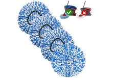 4 Pack Mop Replace Heads Compatible for Oceda, Spin Mop Refill Head Replacement