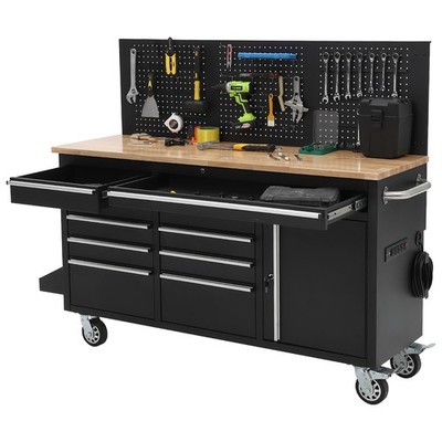 Heavy Duty Rolling Tool Chest Workbench 10 Drawers Mobile Metal Storage Cabinet