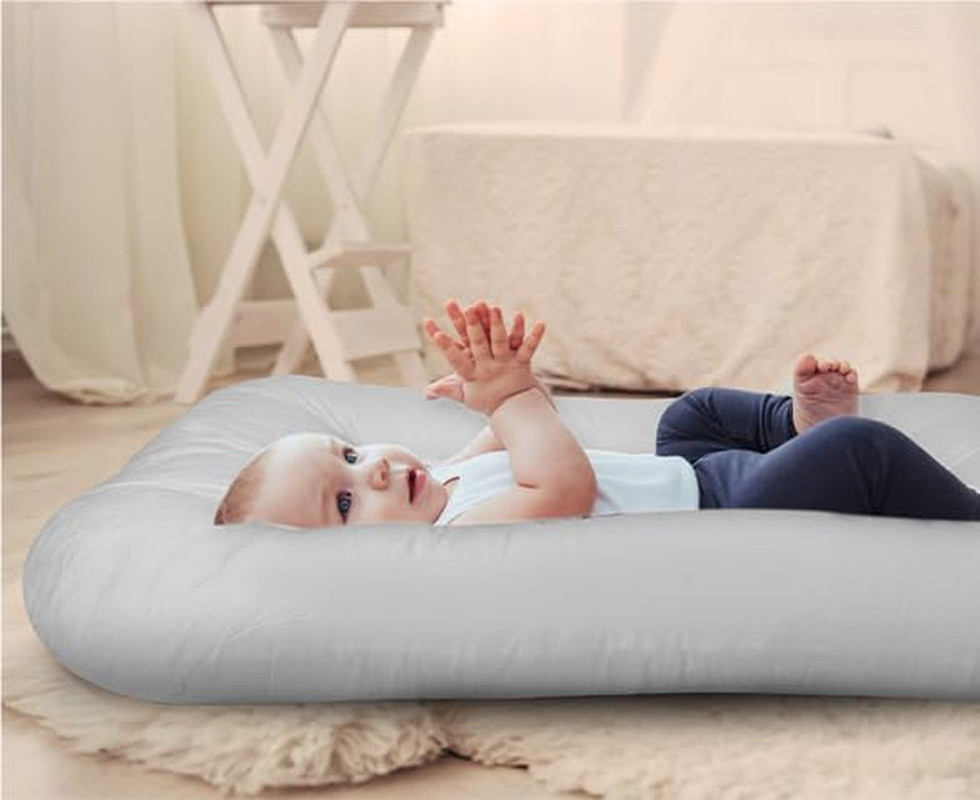как выглядит Baby Lounger for Newborn 0-18 Months, Bionic Design Infant Floor Seats Lounger фото