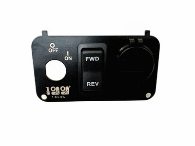 10L0L Golf Cart Key Switch Console Plate   For EZGO TXT & Medalist Includes FWD