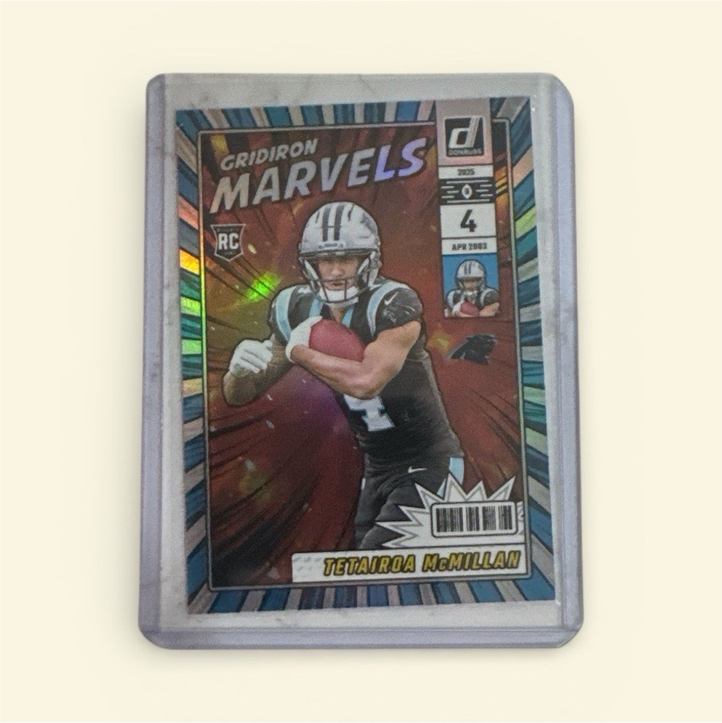 2025 Panini Donruss Gridiron Marvels Tetairoa McMillan Panthers GM-TMN