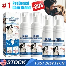 2-10PC Pet Dental Tartar Remover Spray,Dog Cat Foam Teeth Clean Breath Freshener
