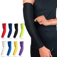 Sports Arm Compression Sleeve UV Protection Basketball Running Cycling