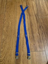 Suspenders Vintage Blue Sailor Sailing Nautical Navy Made In Germany Anchor