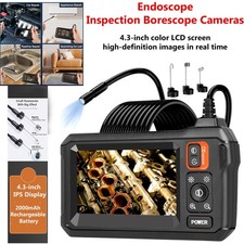 Industrial Endoscope Borescope Camera 1080P HD 4.3'' Screen Inspection Cameras