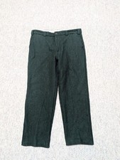 vintage CODET canada made WOOL thick pants 38x30 geen CARGO hunting