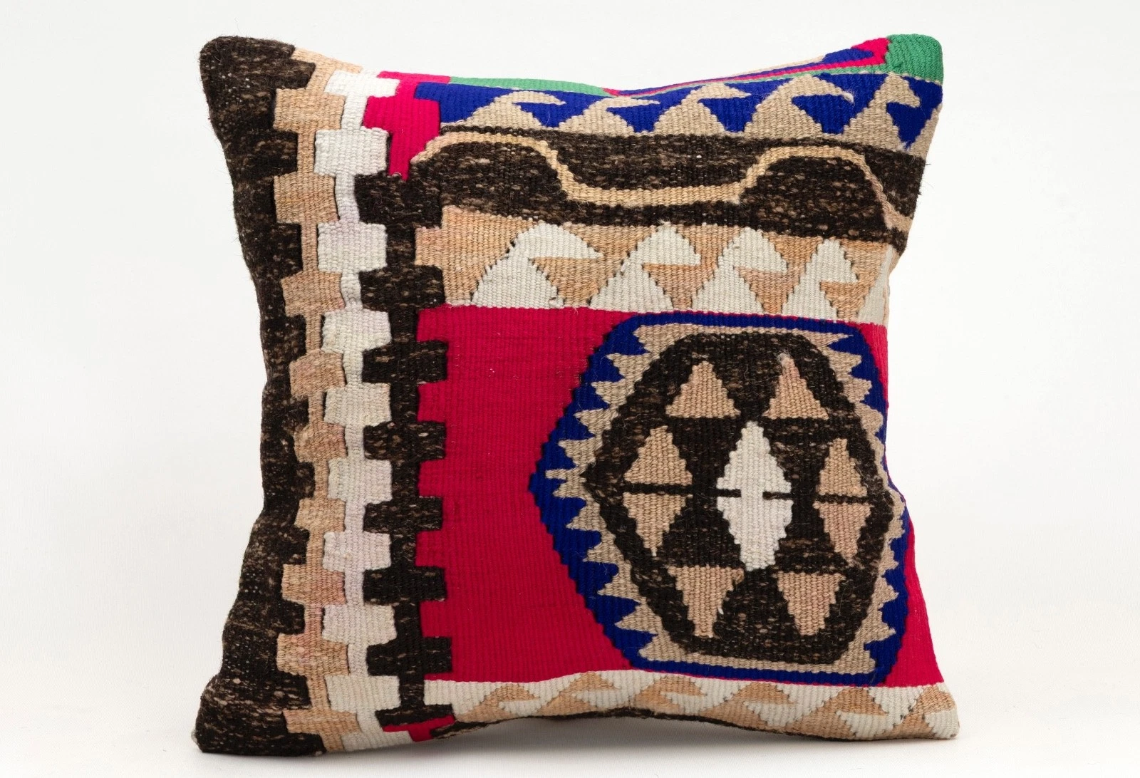Decorative Pillow Cover, 16x16 in, Ethnic Pillow, Throw Pillow, Sofa Cushion