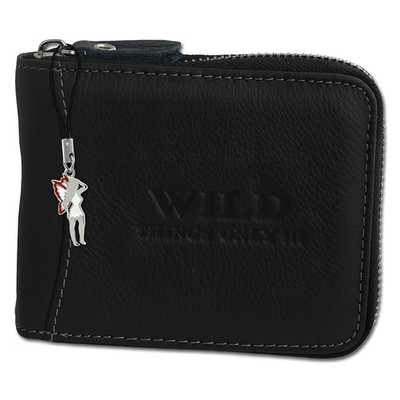 schwarz Leder mittel 12x10x2,5cm Wild Things Only Damen Herren OPJ112S