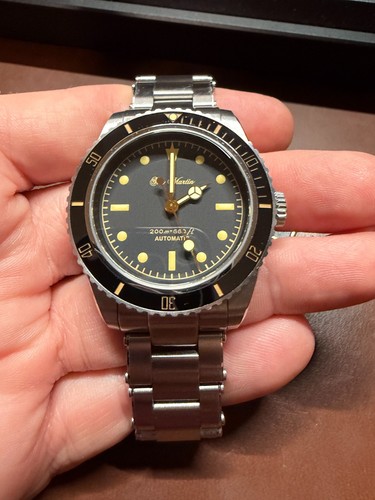 San Martin SN004 38mm Dive Watch 6200 Retro Water Ghost NH35 Sapphire 200M