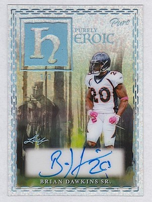 2025 Leaf Eclectic Football Purely Heroic Brian Dawkins Sr Auto 1/1 + Broncos