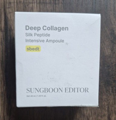 SUNGBOON EDITOR Deep Collagen Silk Peptide Ampoule 1.35 oz *NIB*