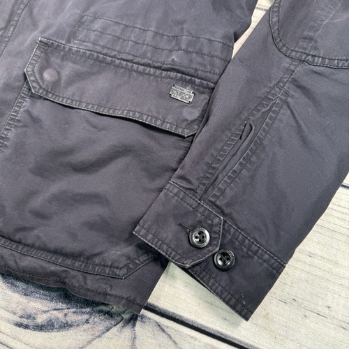 Diesel Industry Men’s Military Utility Jacket Multi-Pockets Dark Navy Size M - Picture 6 of 18
