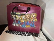 Bratz Purple Fringed Carry Storage Case With Two Sleeves
