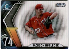 2022  Bowman Chrome Jackson Rutledge Bowman Scouts' Top 100 Washington Nationals
