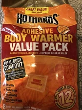 Hothands Body Warmer Value Pack  8 Adhesive Warmers New and Sealed 5/22