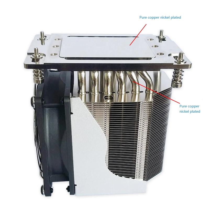 TR4 SP3 Cooler Cooling Fan 6 Copper Pipe 4000 rpm For AMD Threadripper EPYC CPU - Image 3 of 4