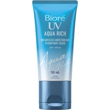 Biore UV Aqua Rich Weightless Moisturizer SPF 30 Invisible Protects 50ml NEW