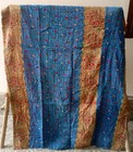Vintage Patchwork Kantha Bedspread Indian Handmade Quilt Throw Cotton Blanket