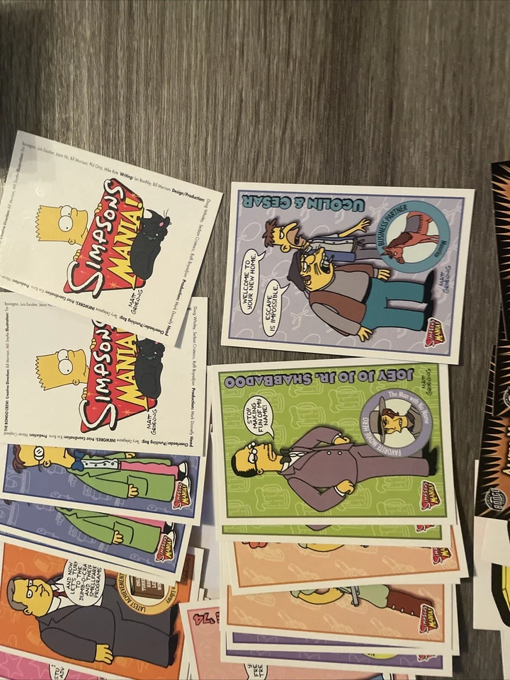 Lote de 60 tarjetas The Simpsons Mania 2001 Inkworks Bart+++ Foto 4 de 4
