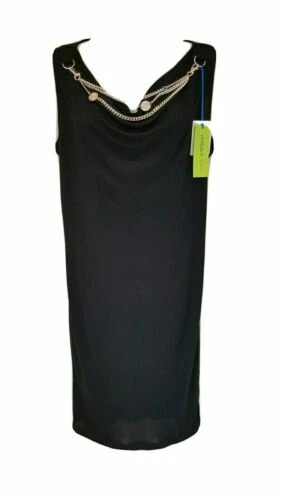 Viscose Sleeveless Shift Dresses for Women