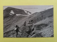 Old postcard 74 - MASSIF du BEAUFORTAIN herd of cows on the slopes of MONT JOLY