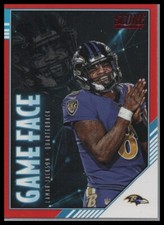 Lamar Jackson - 2020 Score Game Face Red Baltimore Ravens #GF-LJ