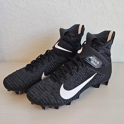 Nike Alpha Menace Elite 2 FlyKnit BV3298-001 Black & White Size 15 W (Wide)