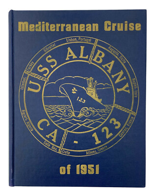 US Navy USS Albany CA-123 Mediterranean 1951 Cruise Book