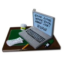 New Job Personalized Christmas Tree Ornament