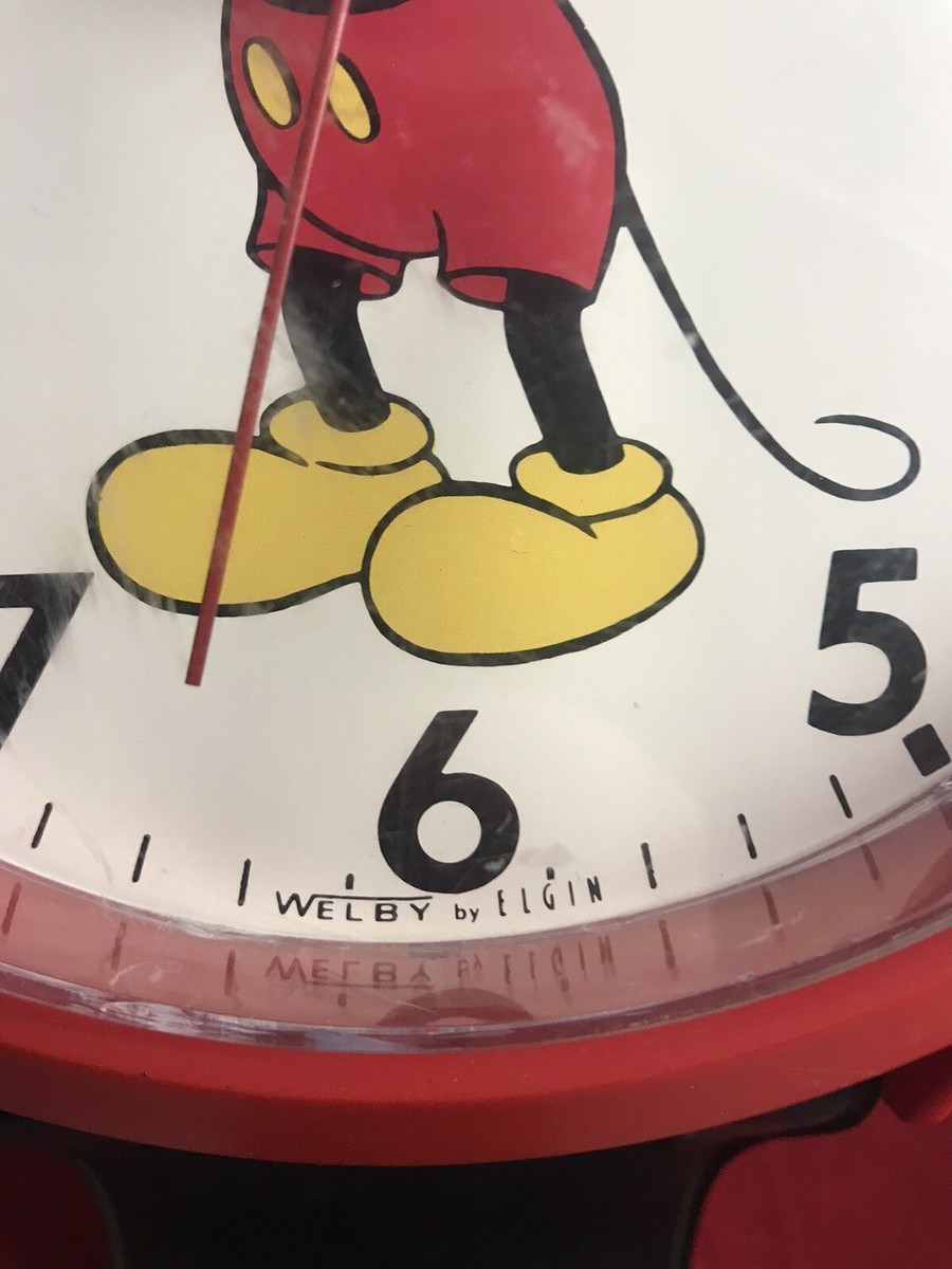 ヴィンテージ WELBY by ELGIN ディズニー ミッキー 壁掛け時計 ELGIN Mickey Mouse Clock Disney Vintage Welby Works Wrist Watch