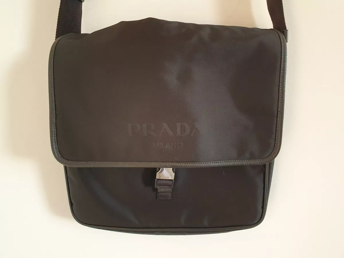 Prada Shoulder Bags in Black for Men