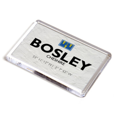 FRIDGE MAGNET - Bosley, Cheshire - Lat/Long SJ9165