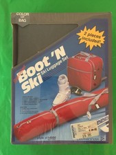 vintage sportabout boot n ski ski luggage set style 14000 gray new sealed single