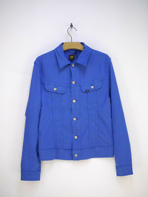 LEE Slim Rider Jacket Jeansjacke Jacke Slim Fit Blau Vintage Herren Gr. M