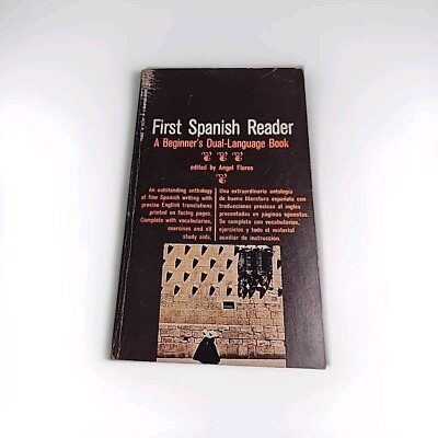 First Spanish Reader Angel Flores 1972 Paperback Book
